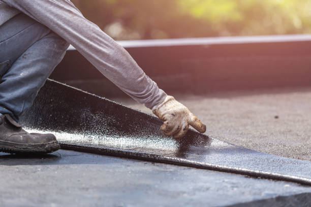 Professional Basement Waterproofing technician working in Fountain, MI